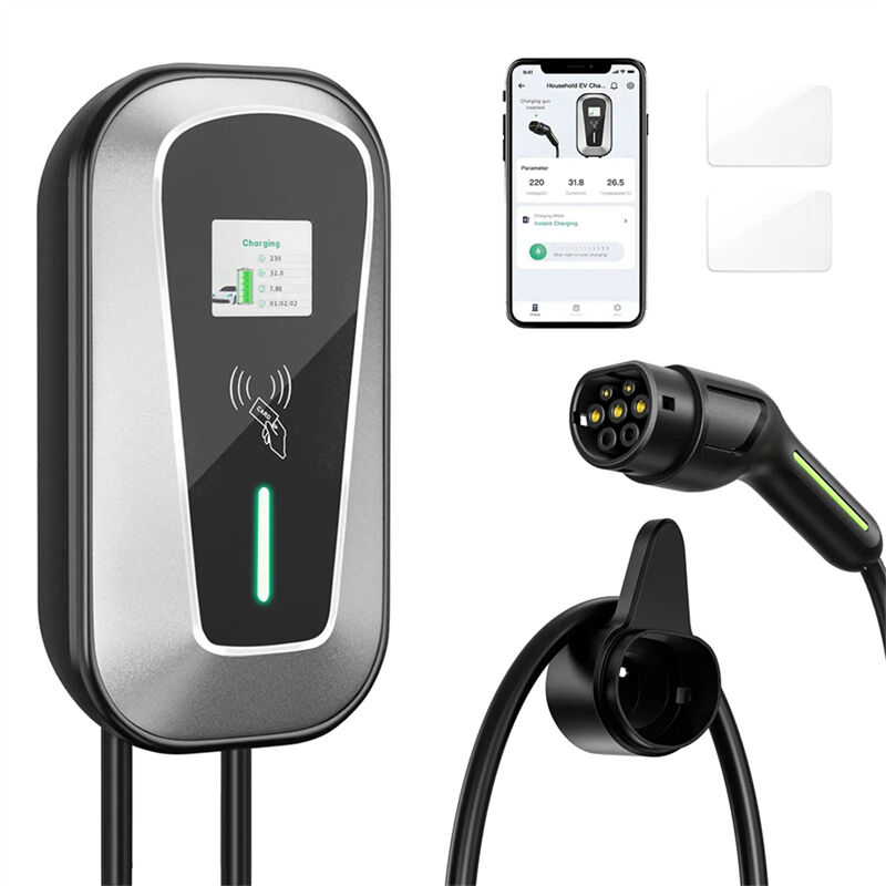 32A 40A 48A EV Charger J1772 Type1 EV Wallbox EV Charging Station with Type 2 Plug