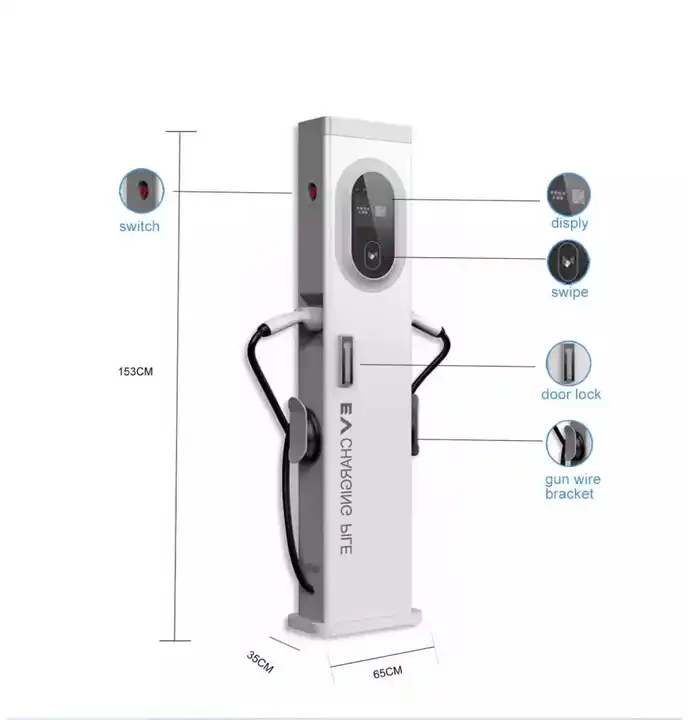 High Standard EV Charging Station 14KW 22KW 44KW DC Fast EV Charger 22KW Car Charging Commercial Charging station