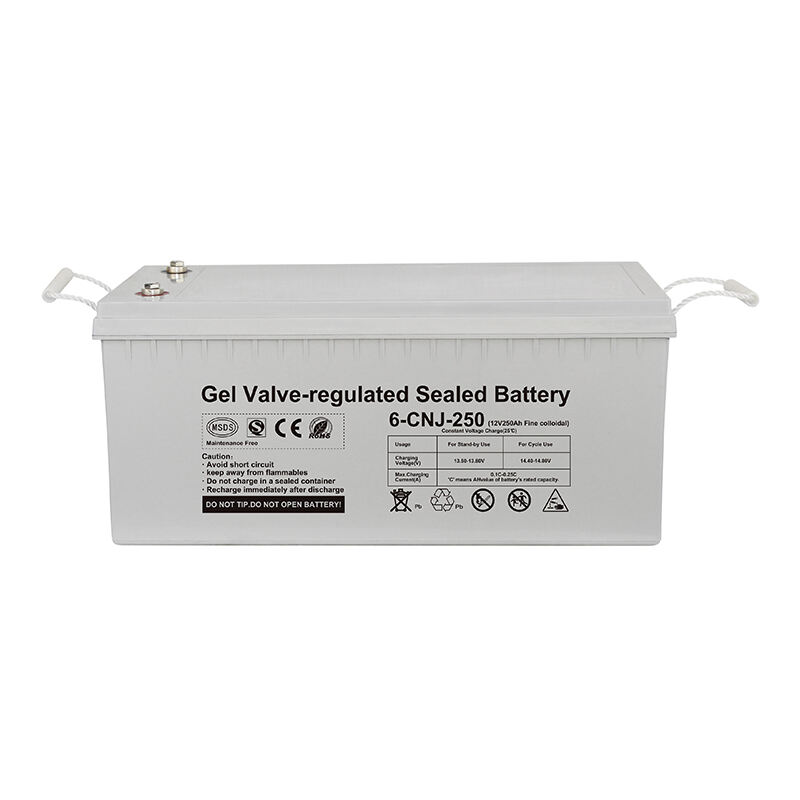 6000 times deep cycle 12V 250Ah lead acid gel battery for solar energy storage use