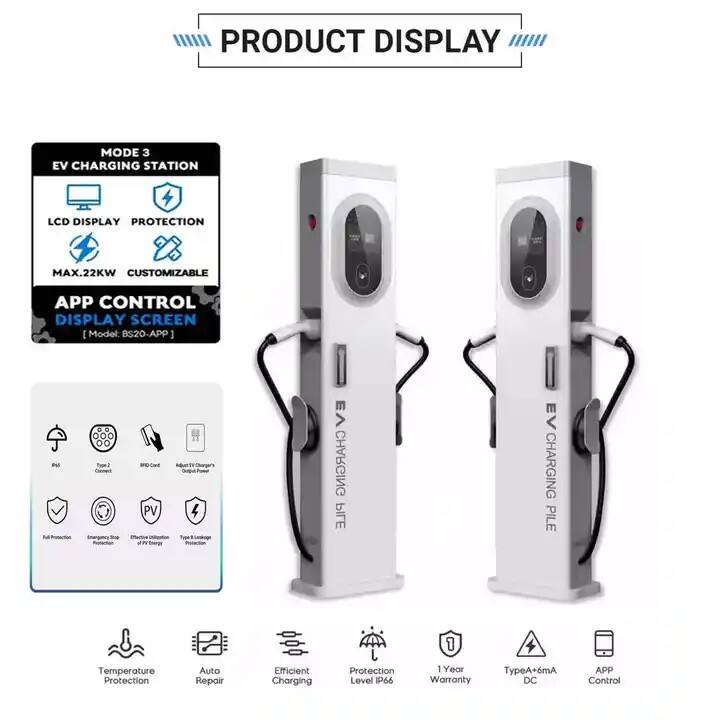 High Standard EV Charging Station 14KW 22KW 44KW DC Fast EV Charger 22KW Car Charging Commercial Charging station