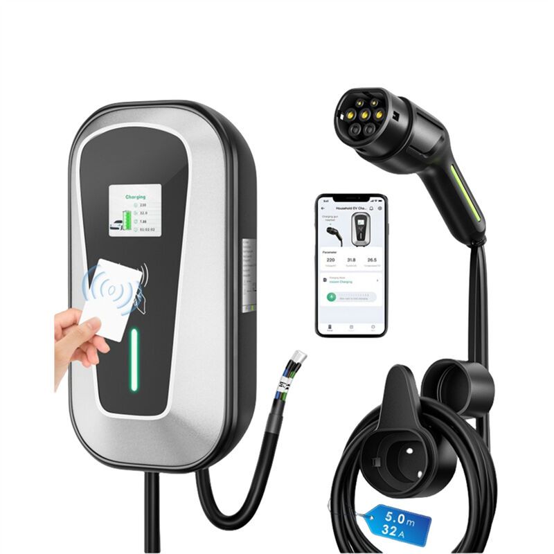 32A 40A 48A EV Charger J1772 Type1 EV Wallbox EV Charging Station with Type 2 Plug