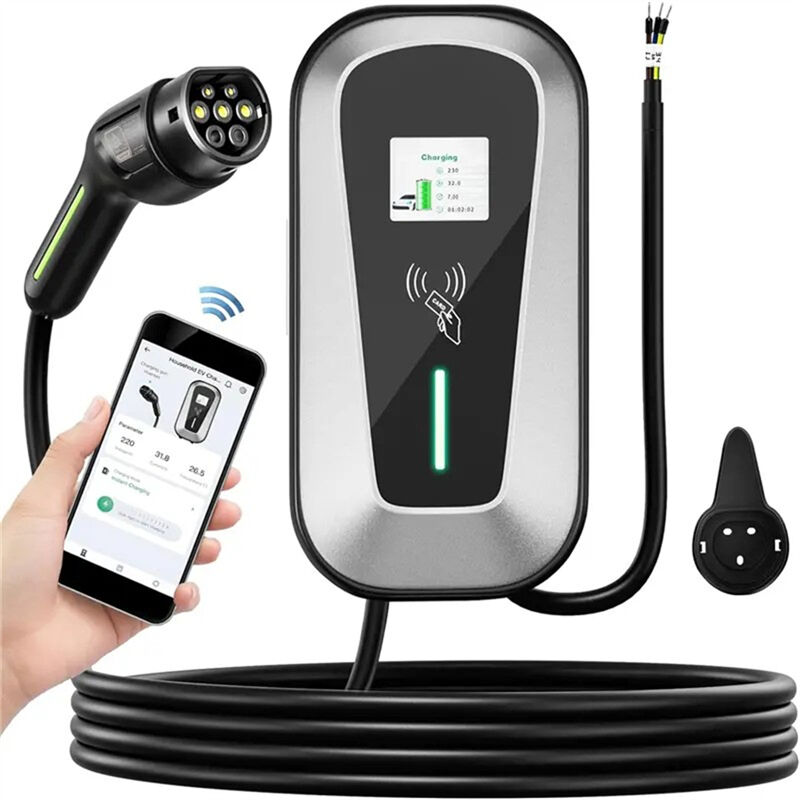 32A 40A 48A EV Charger J1772 Type1 EV Wallbox EV Charging Station with Type 2 Plug