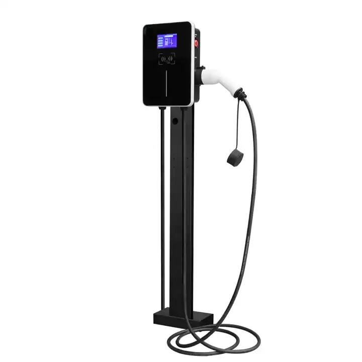 EV Charger Factory Manufacturer Ocpp Type 2 32A 7kw 22kw Wall 2 Guns Fast Electric Charging Station EV Car Charger