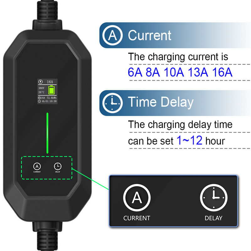 3 Phase 11KW 16Amp IEC 62169 Type 2 Portable EV Charger with 5 Pin Red CEE Plug - view 4